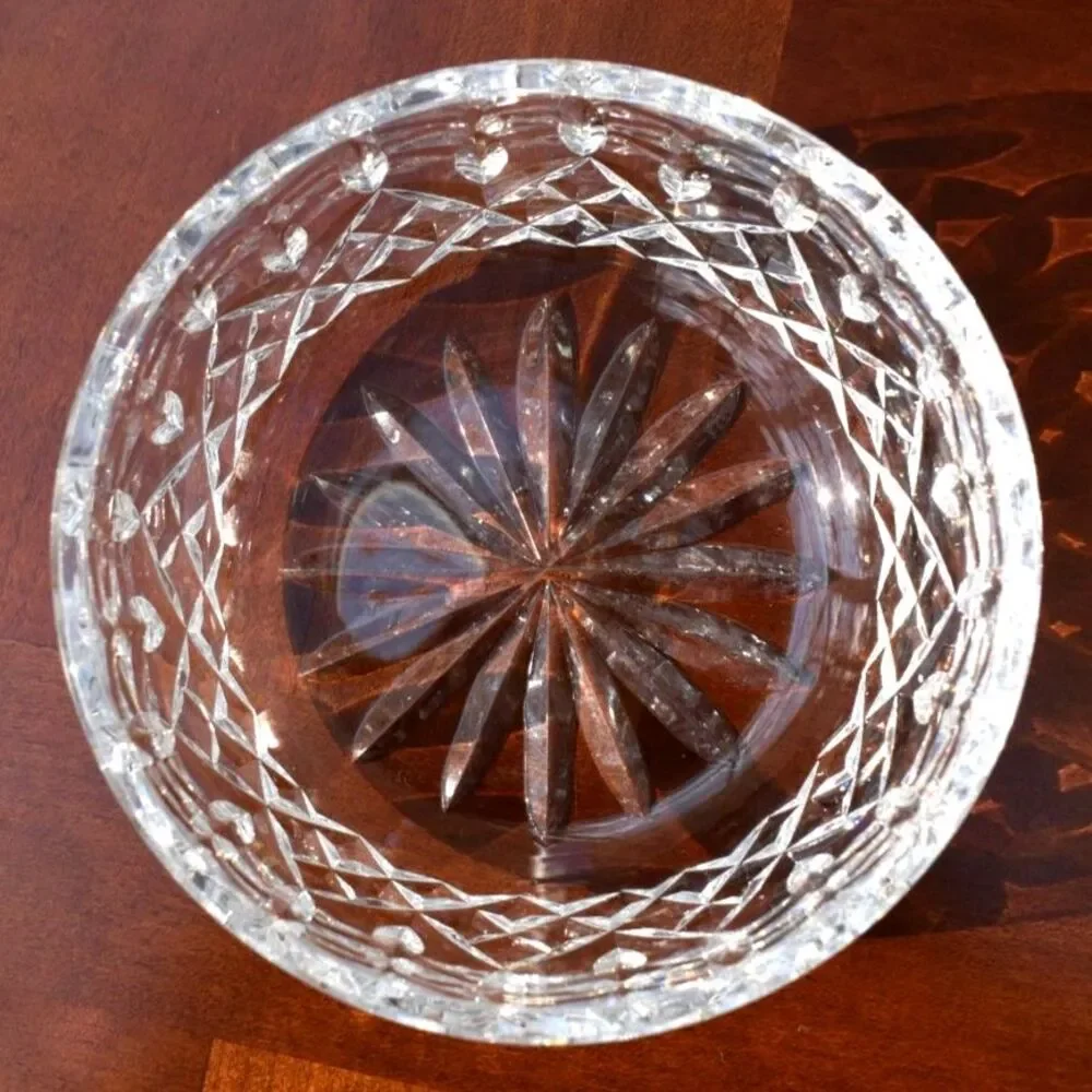 Waterford Discontinued Crystal Carlow Pattern Bowl – Hand-Cut, 5